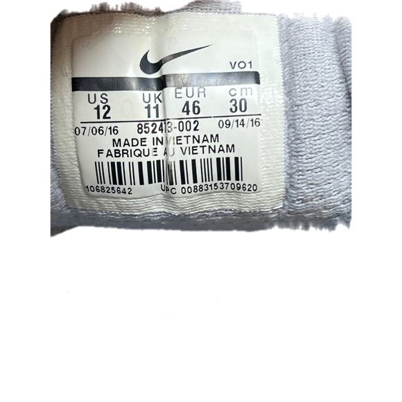 Nike Mamba Rage Dark Grey Black Mens 12 - Picture 7 of 7
